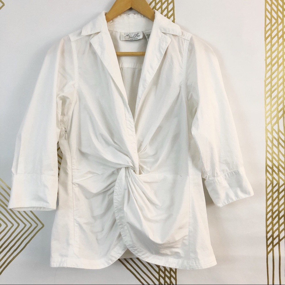 Byron Lars Beauty Mark White Dress Shirt. Sz.8